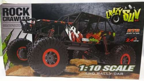 MONSTER RC ROCK CRAWLER 1:10 IN SIZE 2.4GHZ 4 WD RALLY TRUCK
