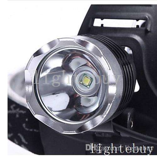 1800 Lumen CREE XML T6 High Power LED Headlamp Headlight Flashlight Torch 3 Modes + 2 X Batter