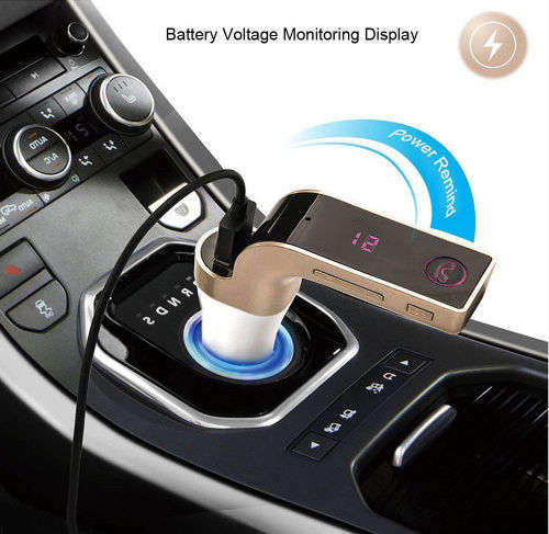 Bluetooth Car Kit Handsfree FM Transmitter Radio MP3 Player USB Charger & AUX