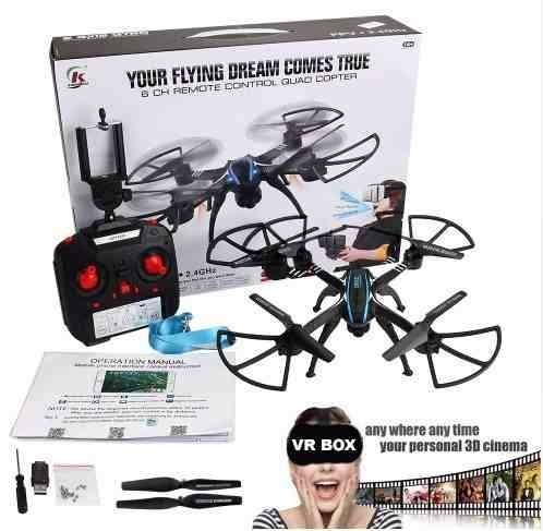 VR Box 3D Glasses Drone WIFI FPV 2.4Ghz 4CH RC Quadcopter Camera 3D Rolling UFO