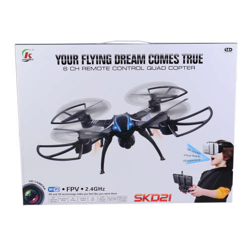 VR Box 3D Glasses Drone WIFI FPV 2.4Ghz 4CH RC Quadcopter Camera 3D Rolling UFO