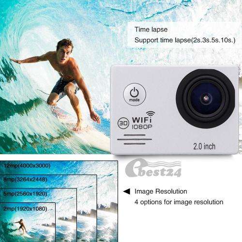 NEW ARRIVAL - HIGH QUALITY 1080P Wifi H D M I Action Sports DV Camera Camcorder Waterproof Vide