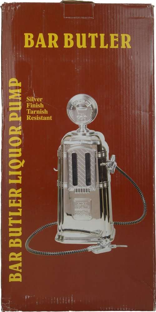 Cool New Bar Butler Gas Pump Liquor Dispenser Silver finish