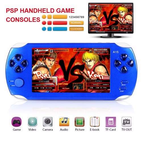 8GB 5.0" HD screen Portable Multimedia Player Digital Video Camera PSP Handheld game consoles MP3 MP