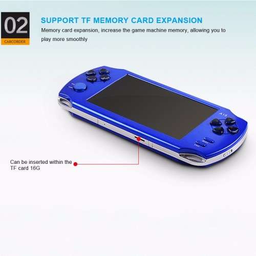 8GB 5.0" HD screen Portable Multimedia Player Digital Video Camera PSP Handheld game consoles MP3 MP