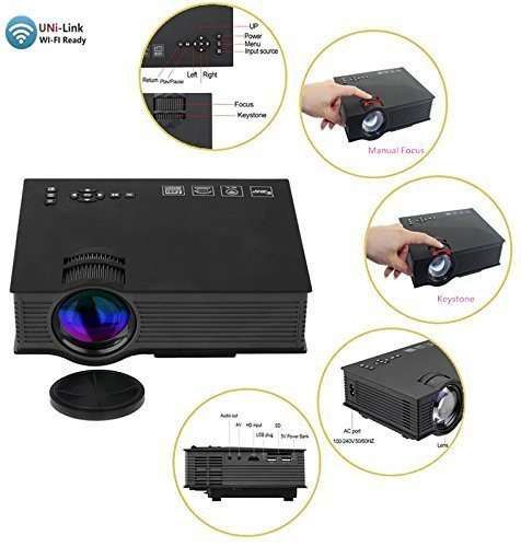 WIFI Ready LED Portable Projector Multimedia Home Cinema HD 1080P