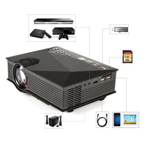 WIFI Ready LED Portable Projector Multimedia Home Cinema HD 1080P