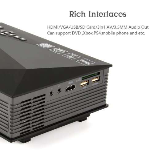 WIFI Ready LED Portable Projector Multimedia Home Cinema HD 1080P