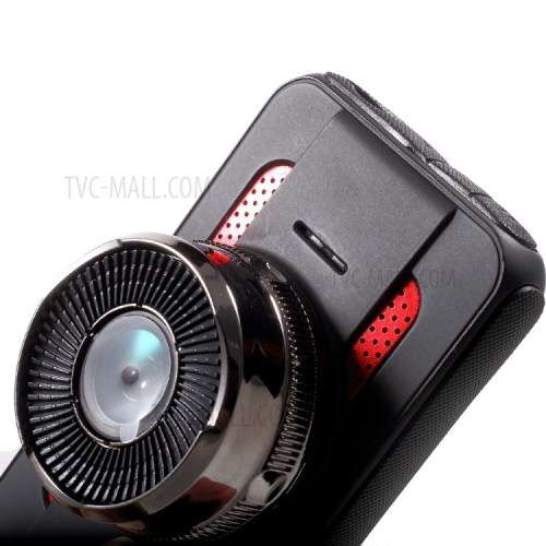 HIGH QUALITY 3.0-inch Full HD 1080P Car Video Recorder Car DVR Support Loop Recording - Black + Red