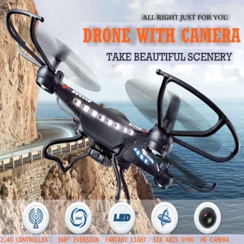 NEW ONE KEY RETURN PROFESSIONAL 2.4Ghz 6-Axis Gyro RC Quadcopter Drone RTF w/ 2MP HD Camera