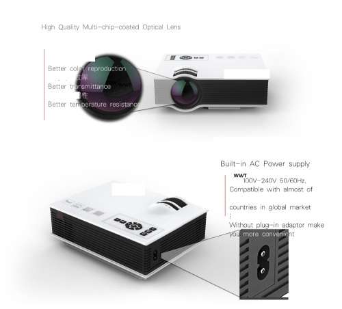HOME CINEMA LED Portable Projector Multimedia HD 1080P