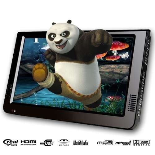 9 Inch BLACK Car Headrest Monitor with DVD Player (Pair) - 800x480 Res - Speaker - Game Func REMOTE