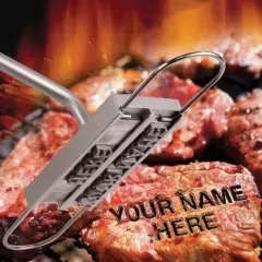 DIY Barbeque Grill Meat Steak Branding Iron With 55 Changeable Letters BBQ Tools