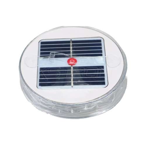 Round Frost Inflatable Solar Lantern Waterproof LED Lamp