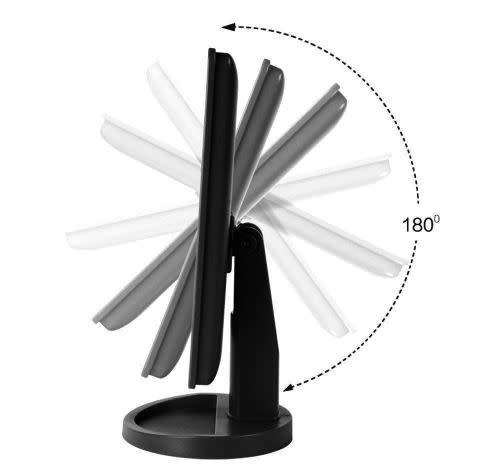 LED Cosmetic Mirror Touch Sensitive Light Control w/ Make up