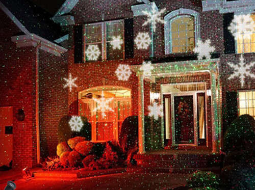 Outdoor Lawn Light 4W Garden Led lights 6 LEDs Waterproof IP65 Snowflake Light Projector Garden Deco
