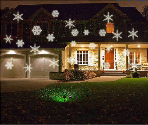 Outdoor Lawn Light 4W Garden Led lights 6 LEDs Waterproof IP65 Snowflake Light Projector Garden Deco