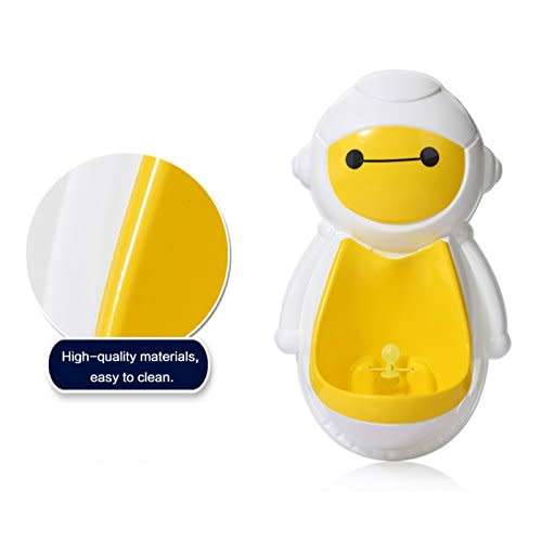 Engaging & Fun - Colorful Robot Boys Potty Training Urinal with Whirling Target