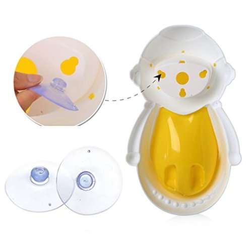 Engaging & Fun - Colorful Robot Boys Potty Training Urinal with Whirling Target