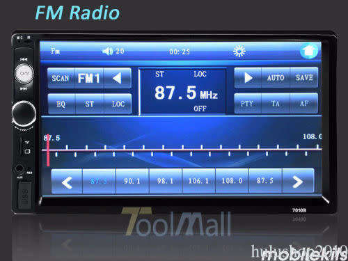 7 inch HD Touch Screen Bluetooth FM Radio Car MP5 Player with Remote Control