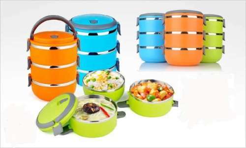 3 layer stainless steel lunch box