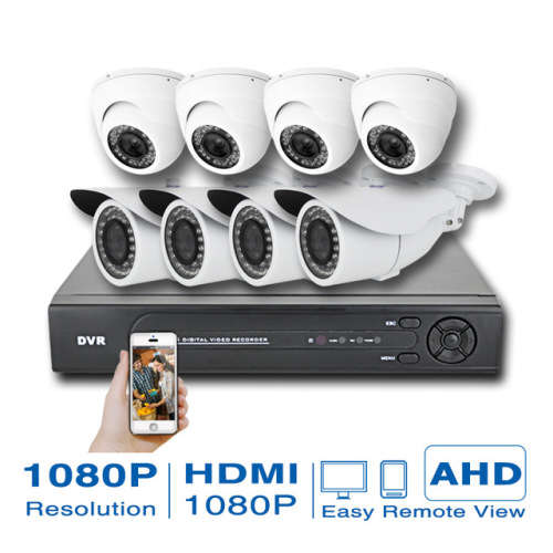 AHD HIGH QUALITY 5MP 8 Channel Security Surveillance System With Internet & 3G Phone Viewing