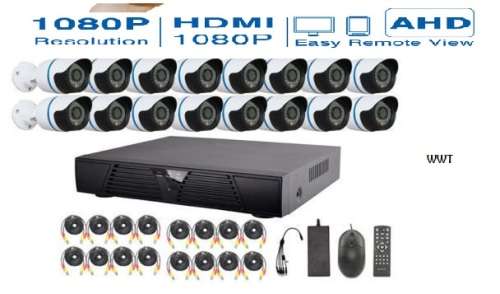 AHD HIGH QUALITY 5MP 16 Channel Security Surveillance System With Internet & 4G Phone Viewing