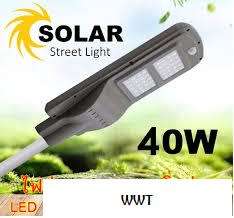 All In One Integrated Solar Street Light Ip65 40W Led Chip Solar Power Street Light