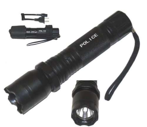 Police 1101 Tactical Stun Gun with Built-in LED Flashlight