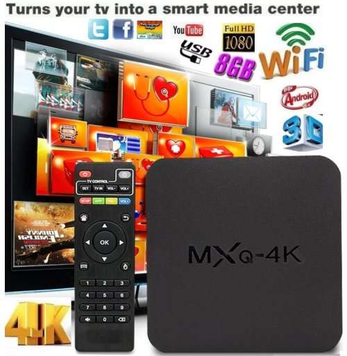 Android 5.1 TV BOX - MXQ-4K, Quad Core, HDMI - Turns Your TV Into a Smart Media Center
