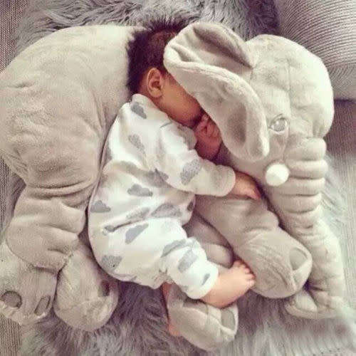 Long Nose Elephant Doll Soft Plush Stuffed Waist Pillow Toys For Baby Kids