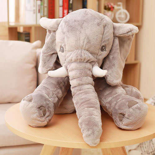 Long Nose Elephant Doll Soft Plush Stuffed Waist Pillow Toys For Baby Kids