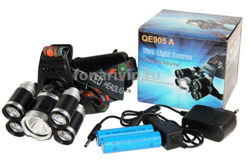 5 x Cree T6 ZOOM Led Headlamps Headlight Waterproof High Power Light