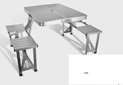 Aluminum picnic table outdoor folding table