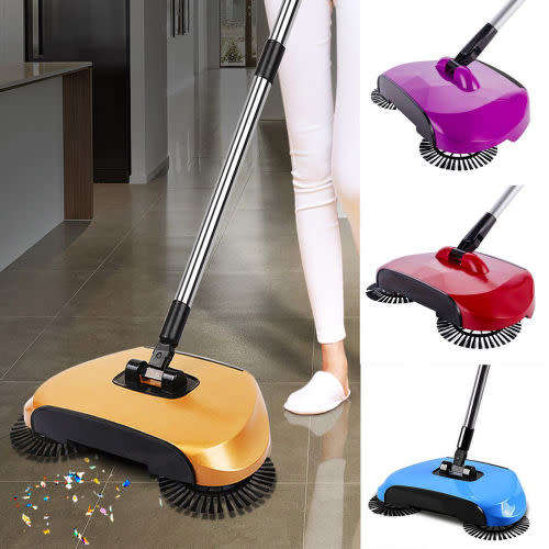 Magic Automatic Hand Push Sweeper Household Broom Cleaning Without Electricity