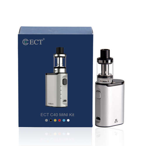 Original ECT C40 Mini Kit Built-in 1800mAh Battery Vaporizer Box Mod Electronic Cigarette Kit 2.0ml