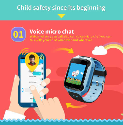 Free Ship Camera Touch Screen Kids GPS Watch with Lighting smart watch phone Location SOS Call remot