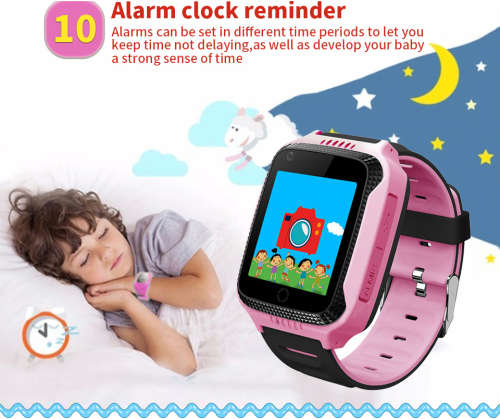 Free Ship Camera Touch Screen Kids GPS Watch with Lighting smart watch phone Location SOS Call remot