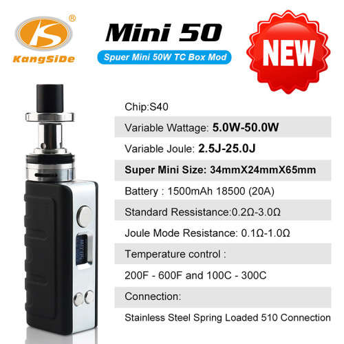 Original Super 50W TC Box Mod Kangside Mini 50