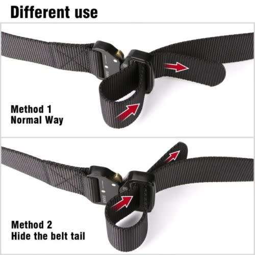 Outdoor Heavy Duty Rigger Military Tactical Belt with Quick-Release Metal Buckle