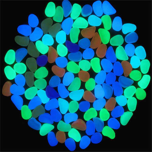 200g Magical Garden Aquarium Fish Tank Decor Glow in the Dark Pebble Stone Luminous Gravel