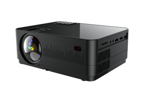 2300 LUMENS LUXNPRO Q2 LED Smart Home Projector- BLACK 800 x 480 / 2300 Lumens / Support HDMI / SD /