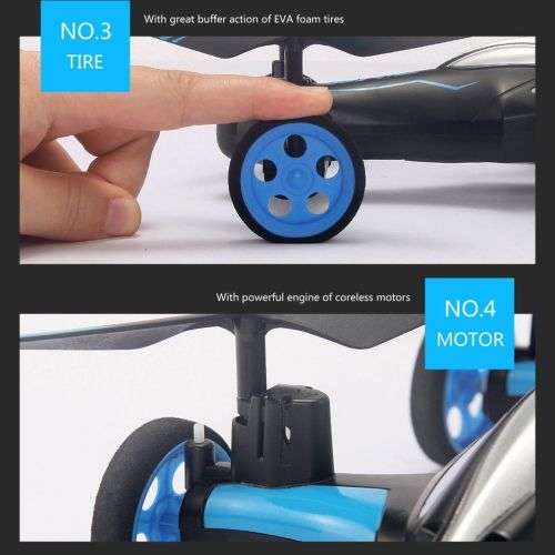 JJRC H23 RC Flying Car Drone- BLUE AND BLACK