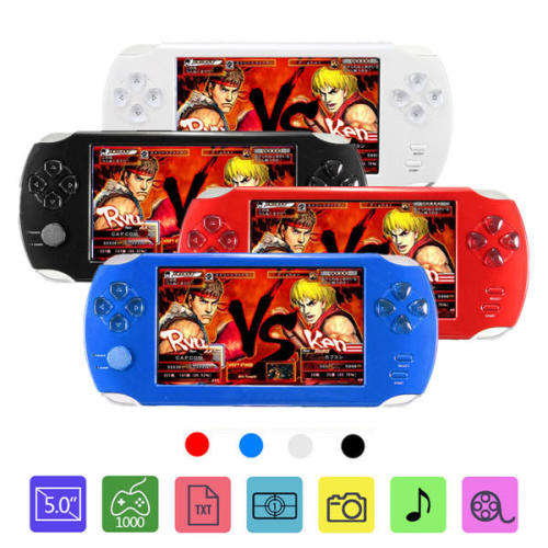 Rechargeable 5.0 inch 8G Handheld Video Game Console MP4/MP5 Player Camera