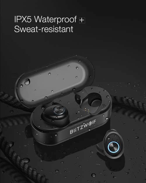 Blitzwolf® BW-FYE2 True Wireless bluetooth 5.0 Headphone Hi-Fi Stereo Sound Bilate
