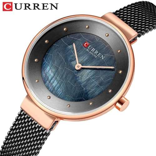 CURREN 9032 Unique Dial Design Elegant Women Wrist Watch Business Female Quartz Watch