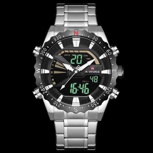 Top Luxury Brand NAVIFORCE Men Sport Military Watches Men's Quartz Clock Analog Digital Waterproof W