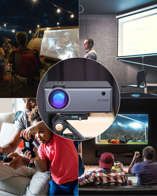 FREE SHIPPING! Blitzwolf® BW-VP1 LCD Projector 2800 Lumens