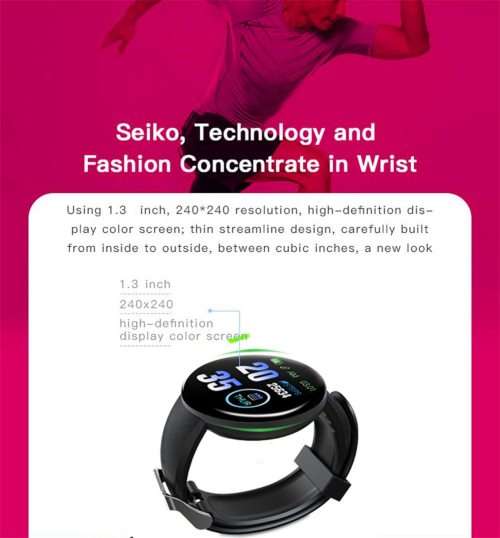 Bluetooth Fitness Bracelet - Monitor Heart Rate, Blood Pressure, Blood Oxygen, Calorie, Distance