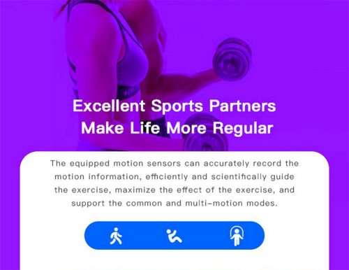 Bluetooth Fitness Bracelet - Monitor Heart Rate, Blood Pressure, Blood Oxygen, Calorie, Distance